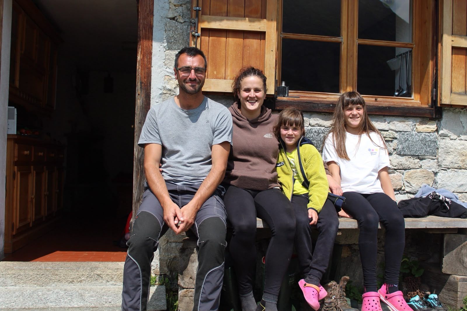 Daniele Pennati e la sua Famiglia in Alpe Vannino