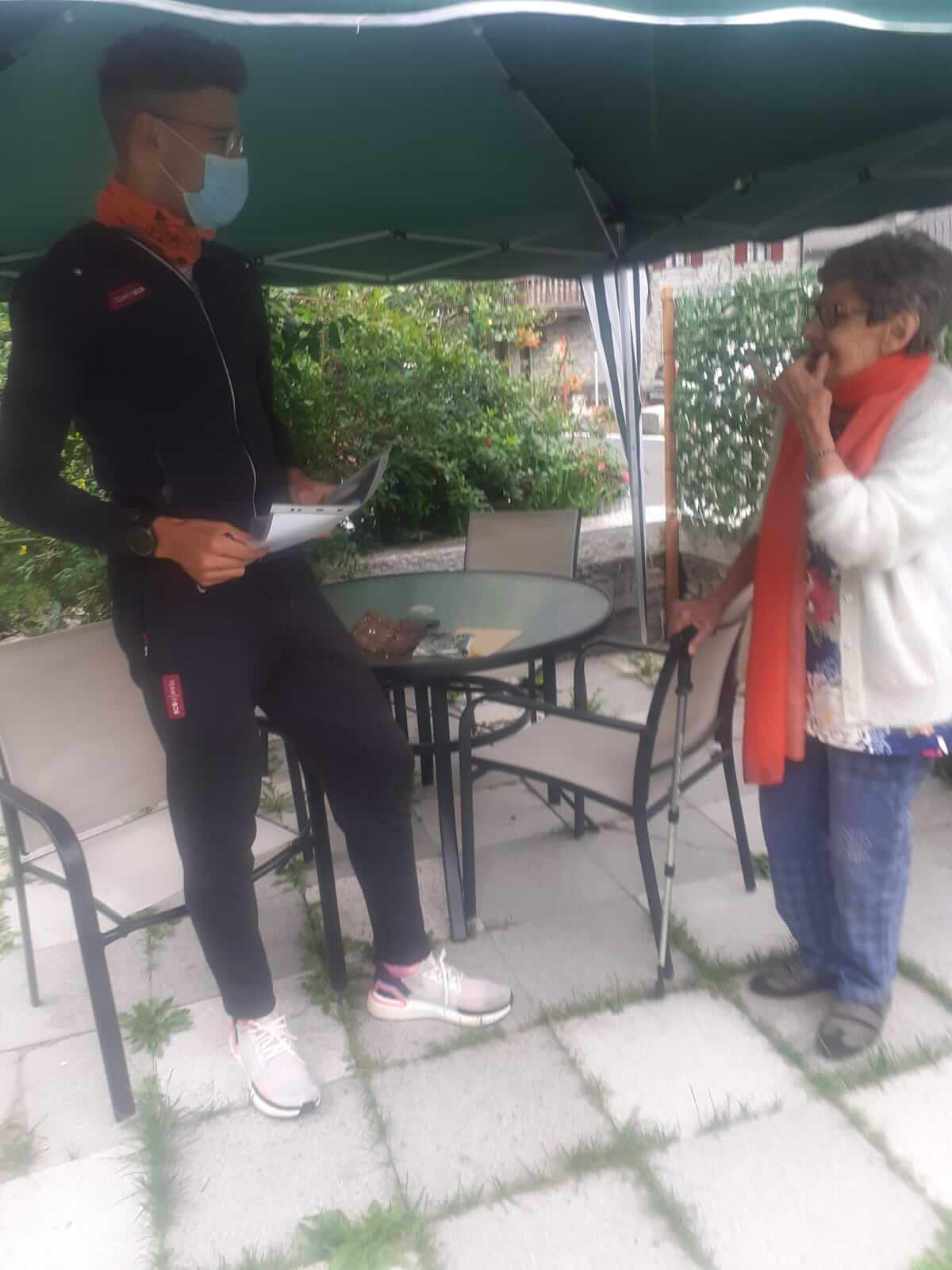 Filippo Ganna E Anna Bettineschi. Il campione e la Fan ottuagenaria