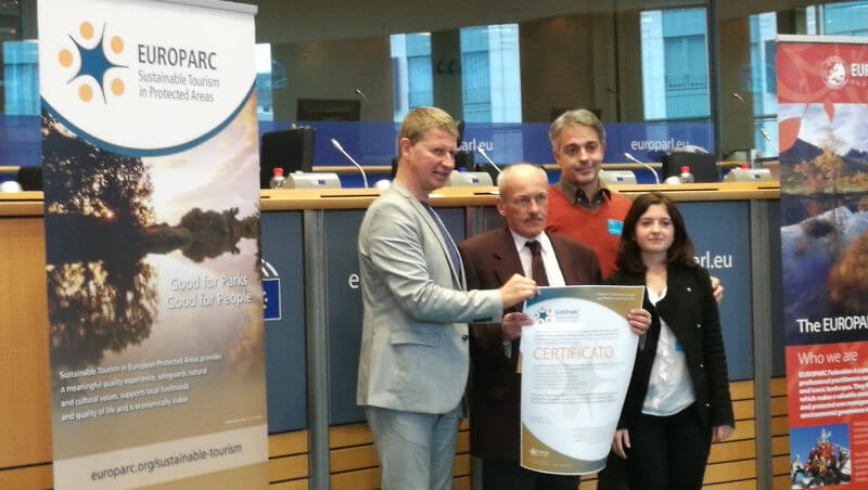 Carta europea del turismo sostenibile. Premiazione a Brruxelles