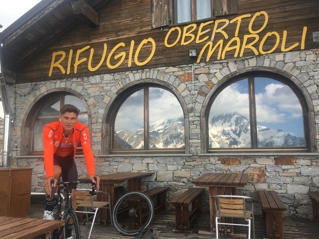 Filippo Ganna Campione Del Mondo A Macugnaga In Allenamento
