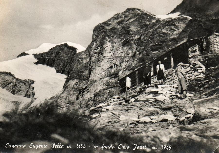 Rifugio Eugenio Sella Cartolina Inviata Dal Pittore Mario Moretti Foggia Archivio Claudio Albertini Omegna