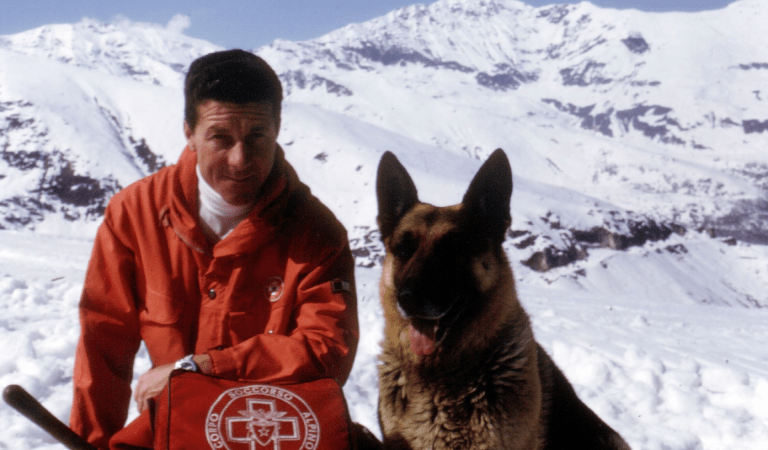 Zacho con il suo accompagnatore Alberto Borgna Zacho con il suo accompagnatore Alberto Borgna