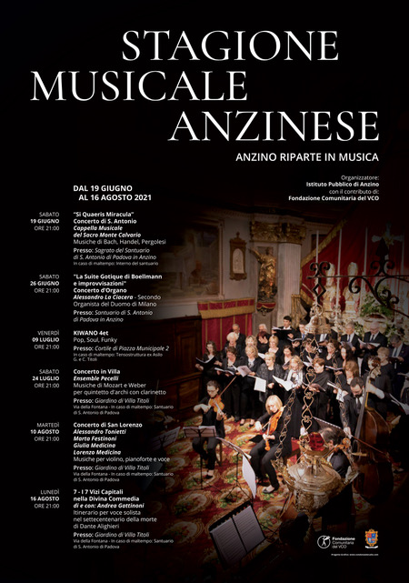 STAGIONE MUSICALE ANZINESE 2021