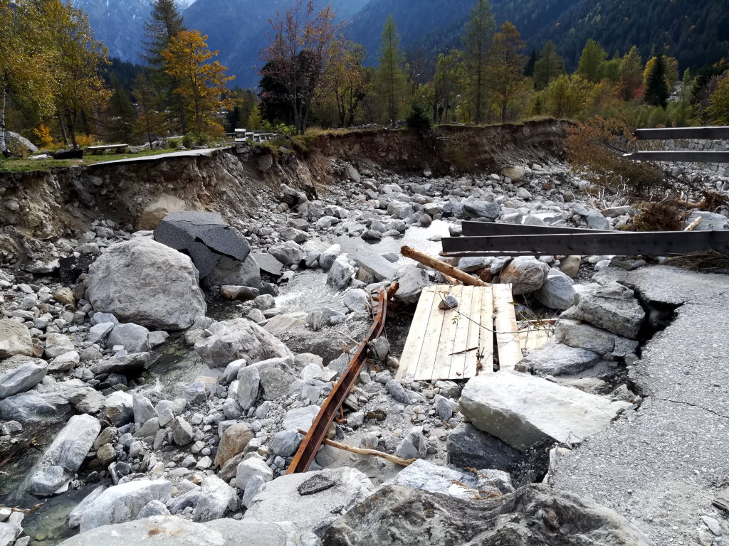 I danni dell'alluvione