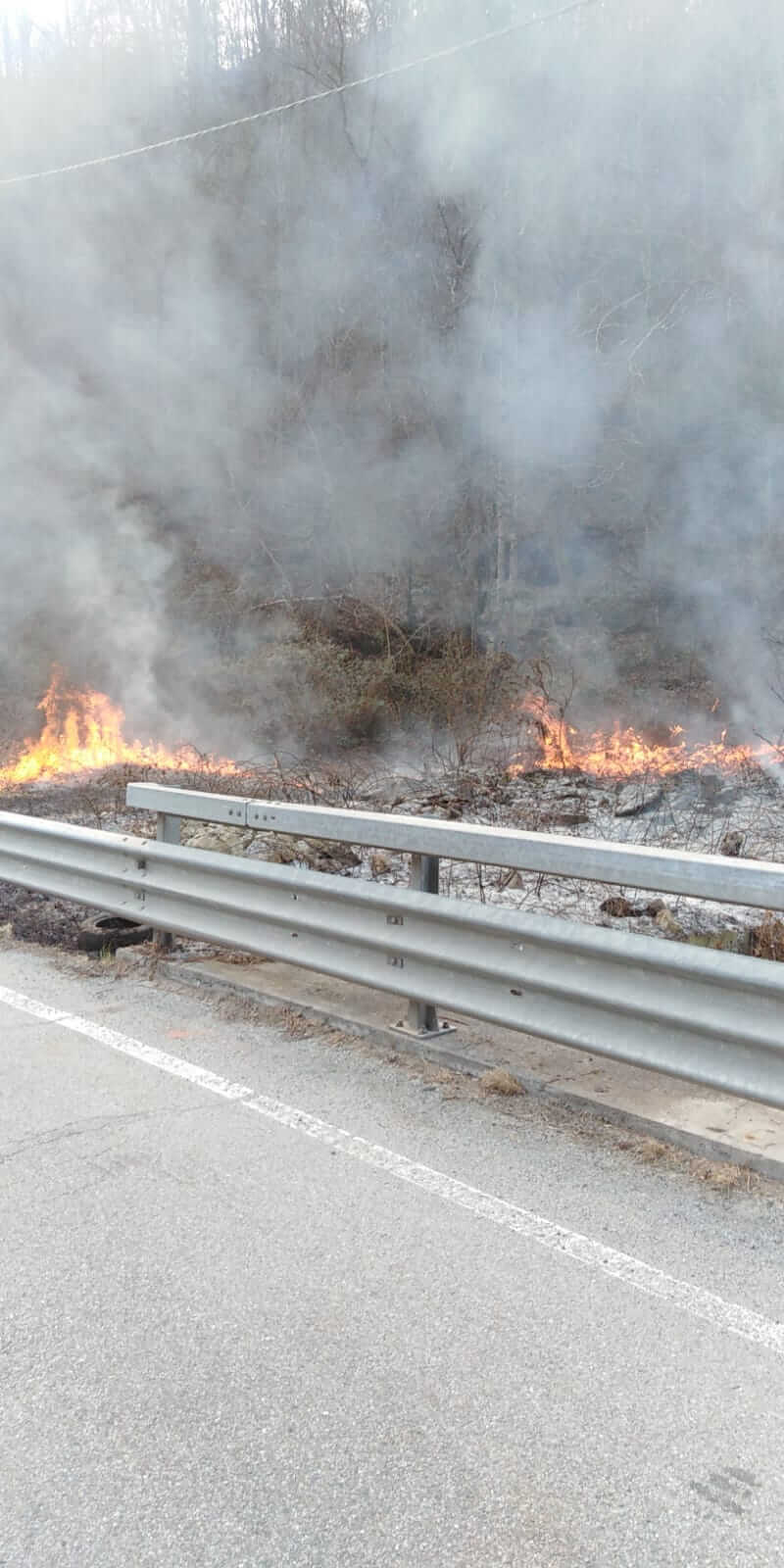 Aib E Vigili Del Fuoco Volontari In Azione A Calasca