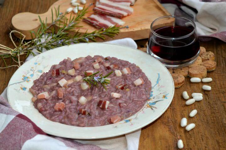 Risotto mantecato con riduzione al Prunent