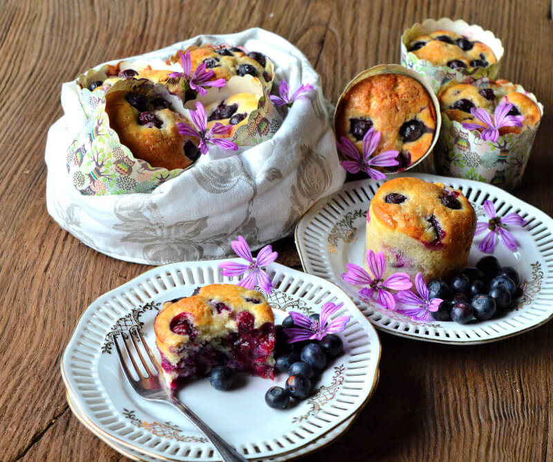 muffin mirtilli banane