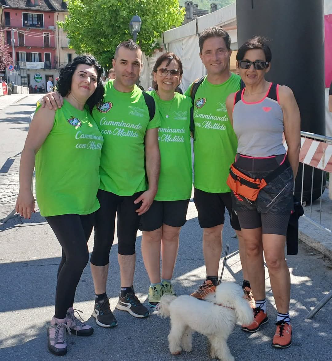 Alcuni partecipanti alla camminata per Matilde