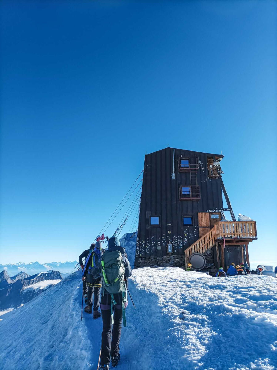 Arrivo alla Capanna Margherita