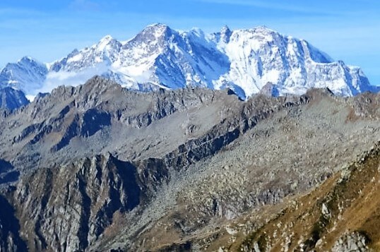 Il Monte Rosa dal Col d'Egua