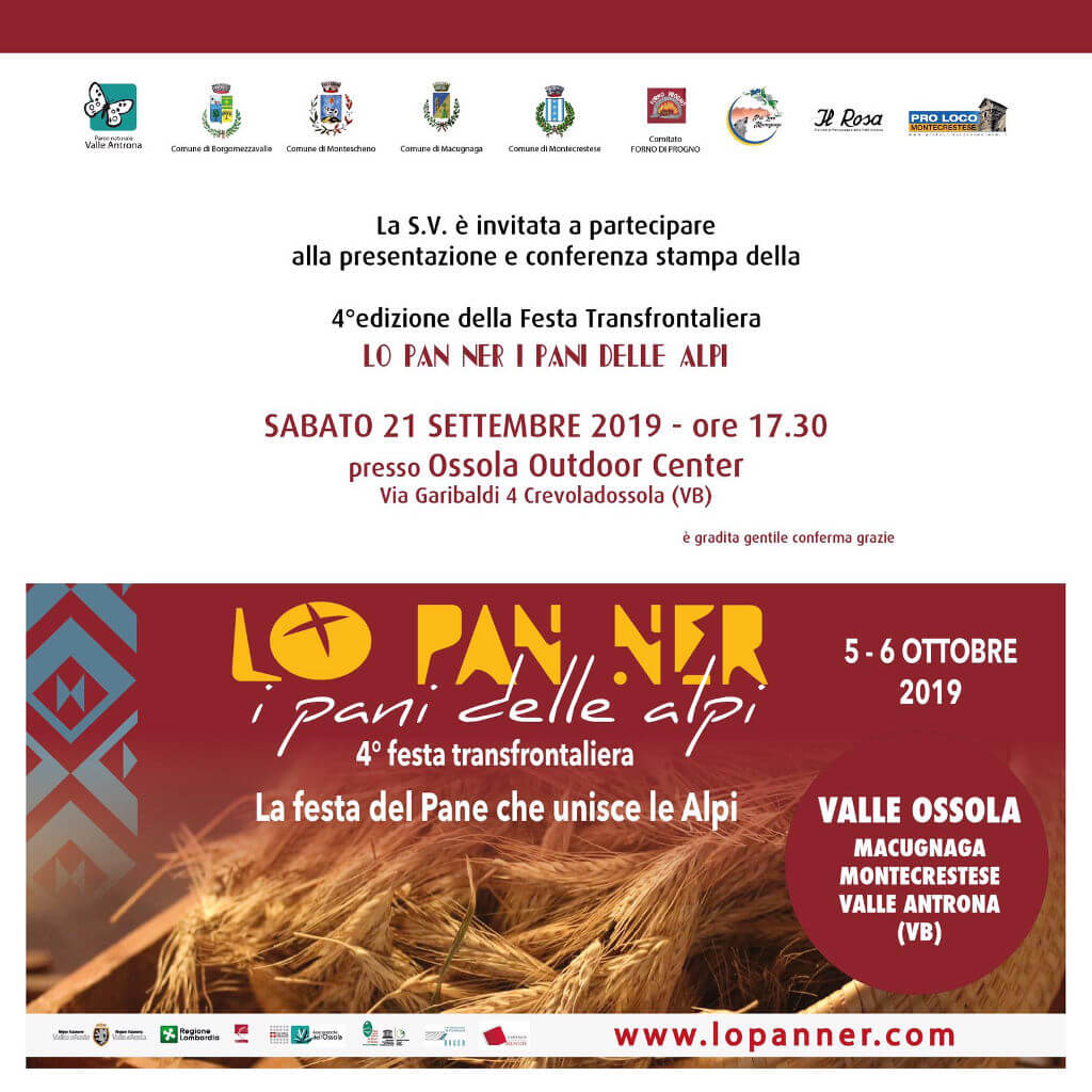 lo pan ner il pane che unisce le Alpi