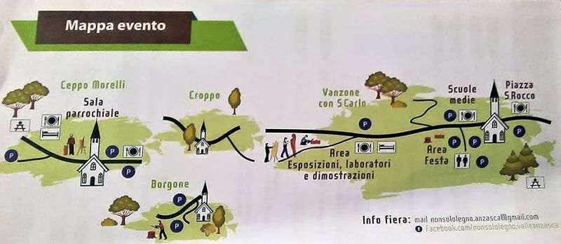 Non solo legno 2019, mappa Non solo legno 2019, mappa
