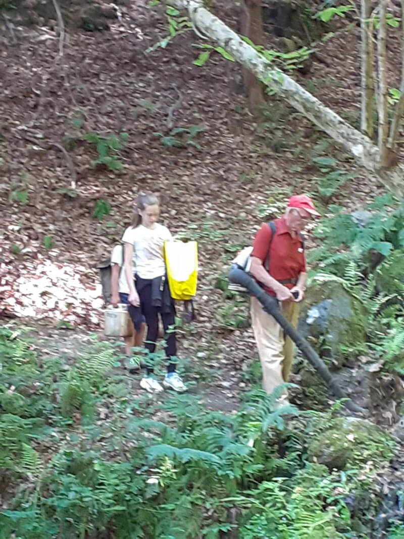 Escursionisti Val Baranca Mulattiera Pontegrande Alpe Soi