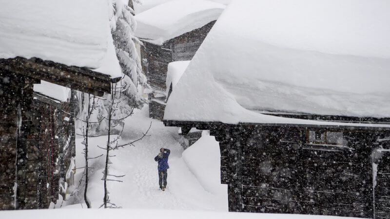 Nel vicino Vallese, inverno pesante come quello del 1951