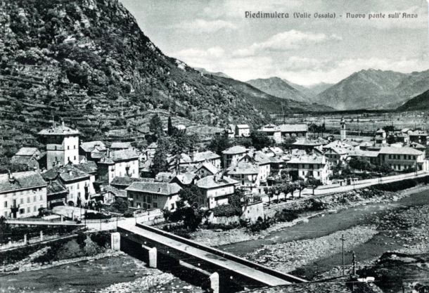 Piedimulera e Pieve Vergonte divise dal torrente Anza