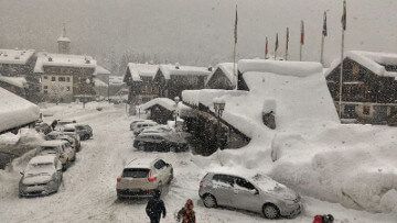 Macugnaga sotto la neve di novembre