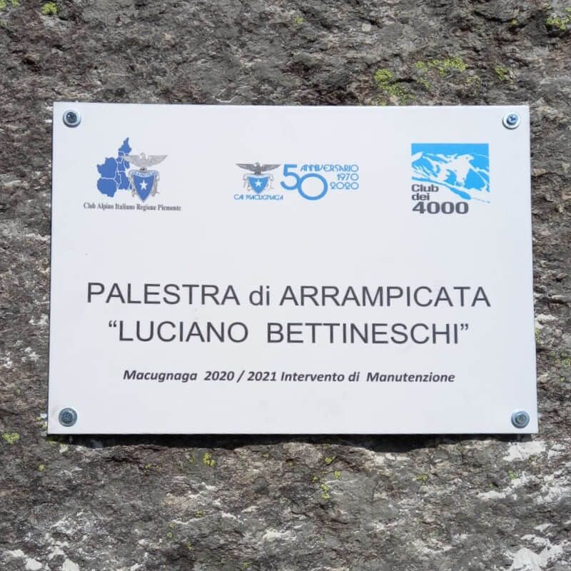 Sistemata la palestra di roccia “Luciano Bettineschi”