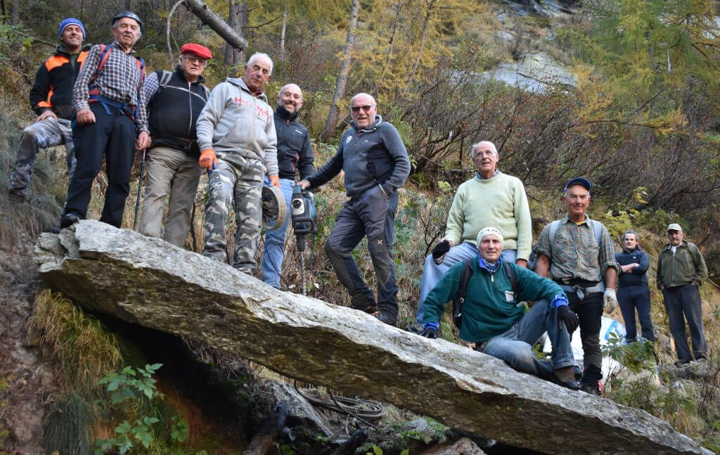 Macugnaga, sistemata la Mulattiera degli Alpini