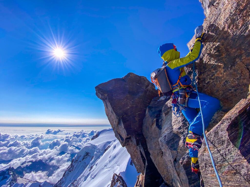 Tamara Lunger sulla Nordend