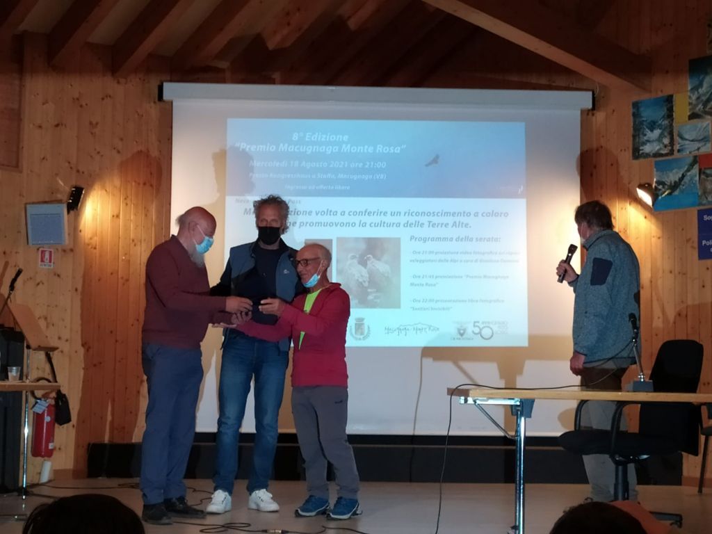 Conferito a Enrico Rizzi il Premio Macugnaga-Monte Rosa