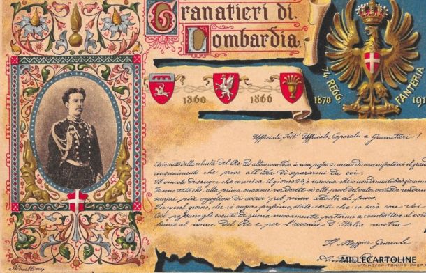 Luigi Supersaxi, Granatiere di Lombardia