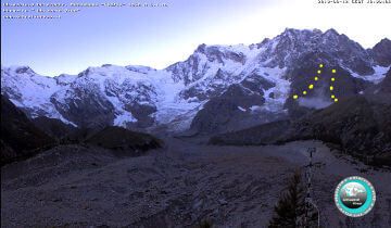 Frana sul Monte Rosa