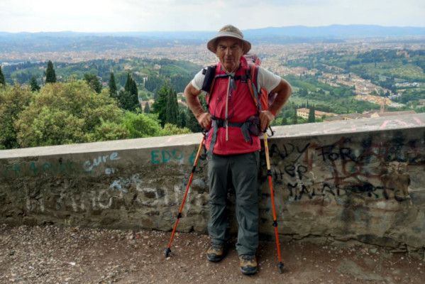 Antonio Bovo ha concluso la Via degli Dei