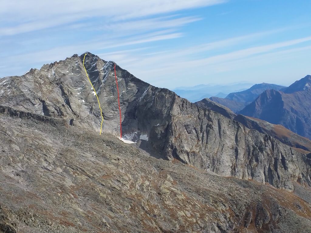 Una nuova via alpinistica sulla Punta Laugera