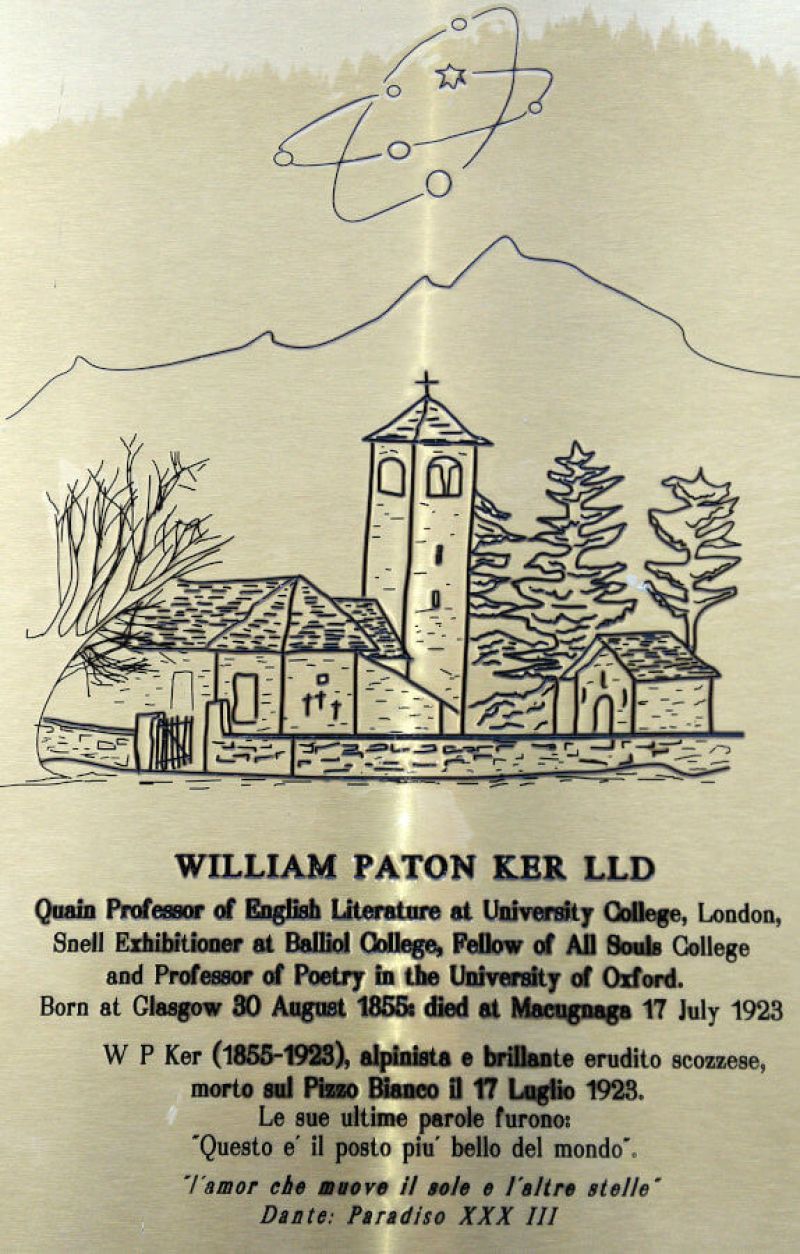 William Paton Ker e il Pizzo Bianco
