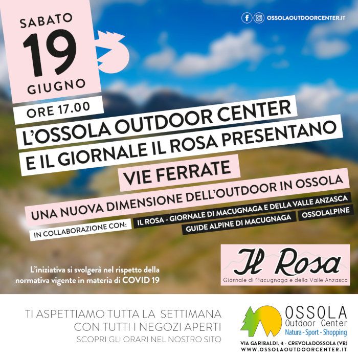 Vie Ferrate - un nuova dimensione dell'Outdoor in Ossola