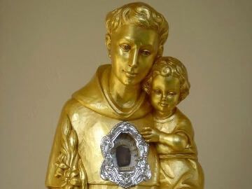 Le reliquie di Sant’Antonio di Padova al Santuario di Anzino