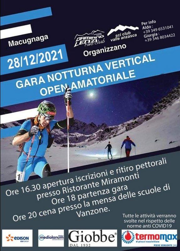 Sci alpinismo, Vertical in notturna a Macugnaga