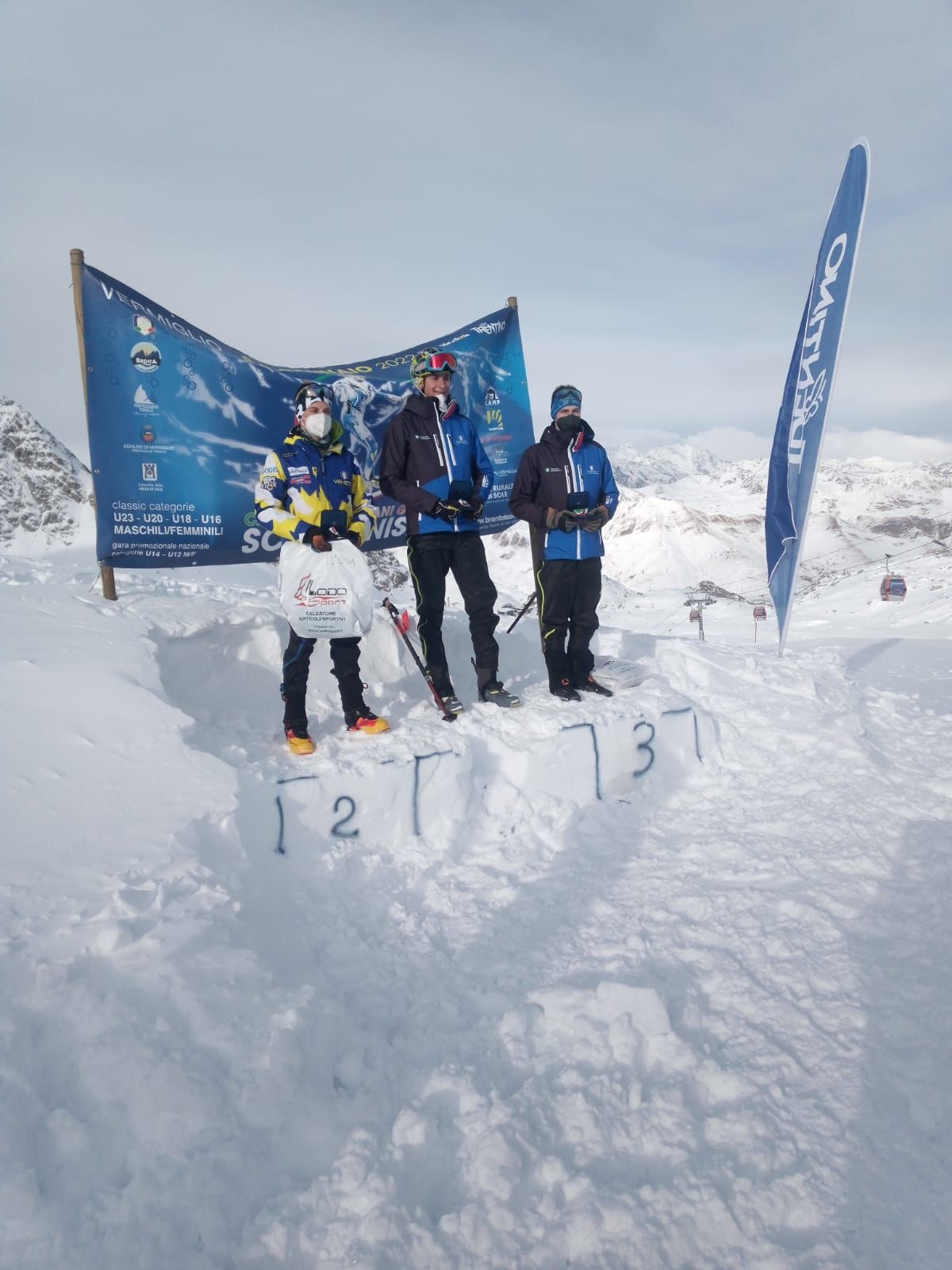 Cesare Peter Bettoli, terzo classificato ai Campionati Italiani Giovanili di Sci Alpinismo