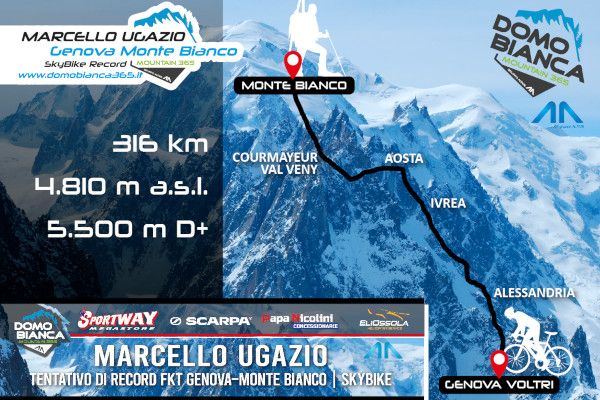 FKT SkyBike Genova-Monte Bianco
