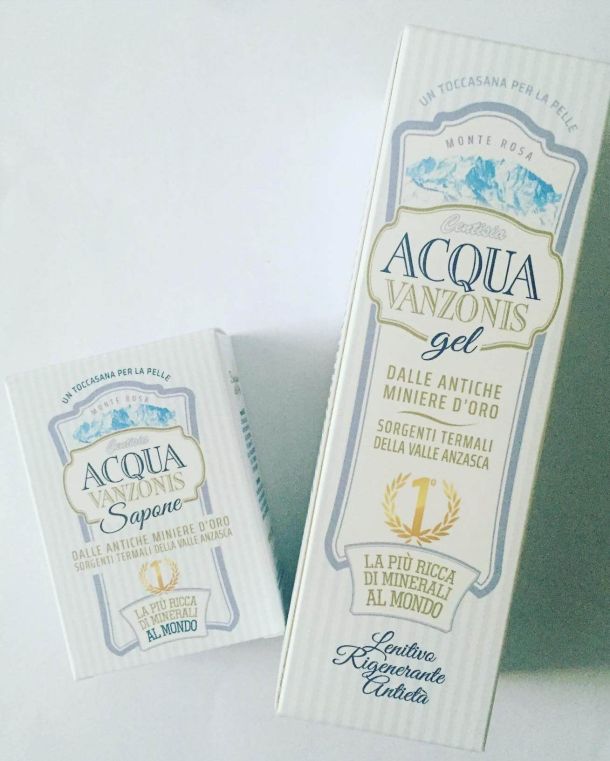 L'Acqua Vanzonis in gel e sapone distribuita in tutta Europa