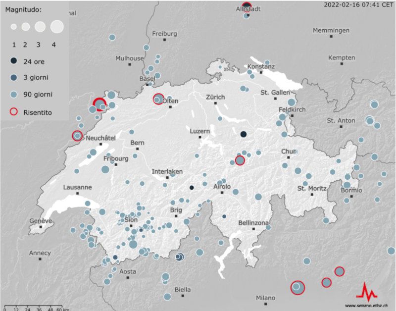 Due leggere scosse di terremoto percepite in Valle Anzasca