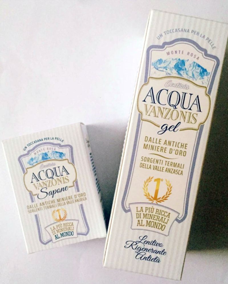 L'acqua Vanzonis in gel e sapone